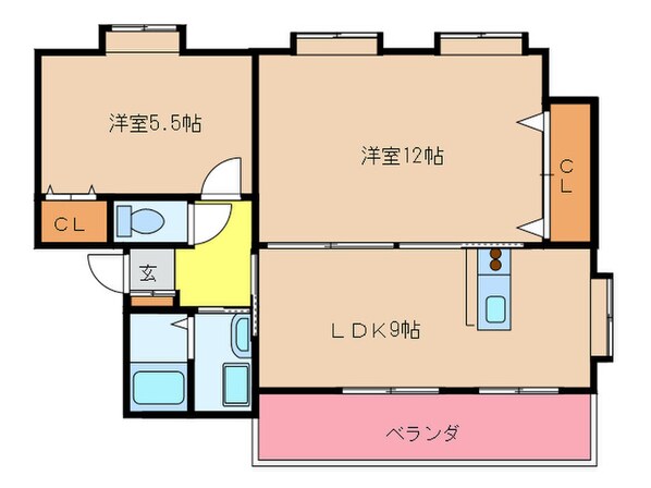 カサデエスタシオンの物件間取画像